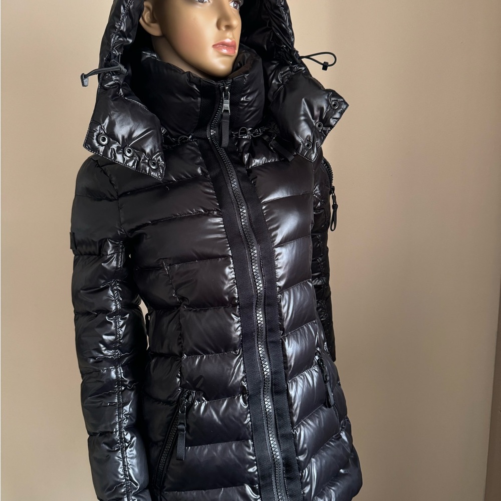 SAM. Glossy Black Puffer Jacket